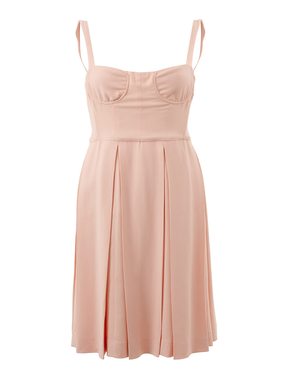 Lardini Elegant Pink Viscose Bodice Dress