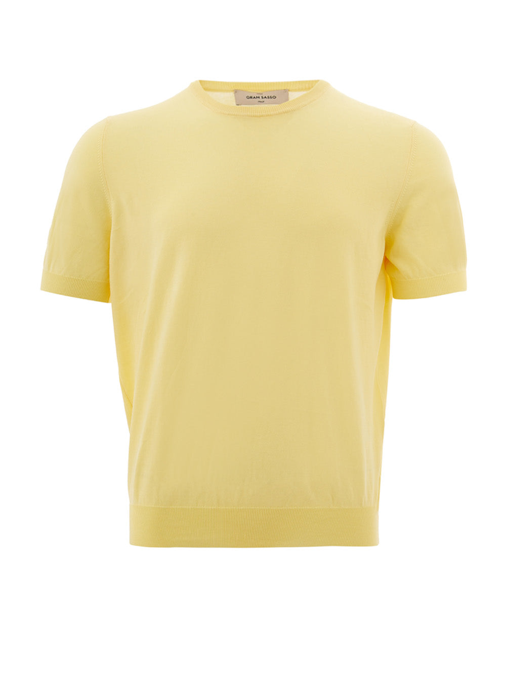 Gran Sasso Sunshine Yellow Cotton T-Shirt