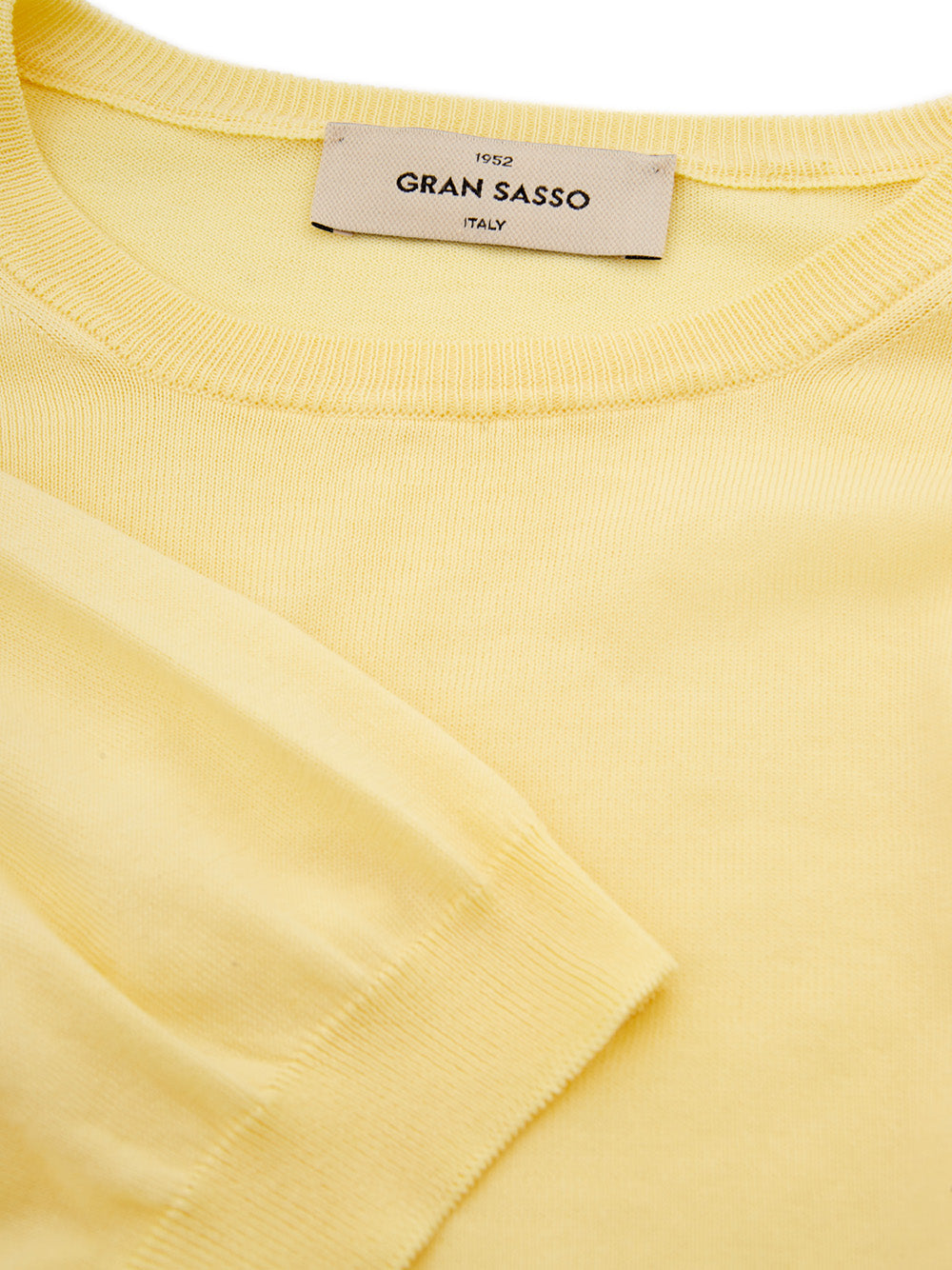 Gran Sasso Sunshine Yellow Cotton T-Shirt