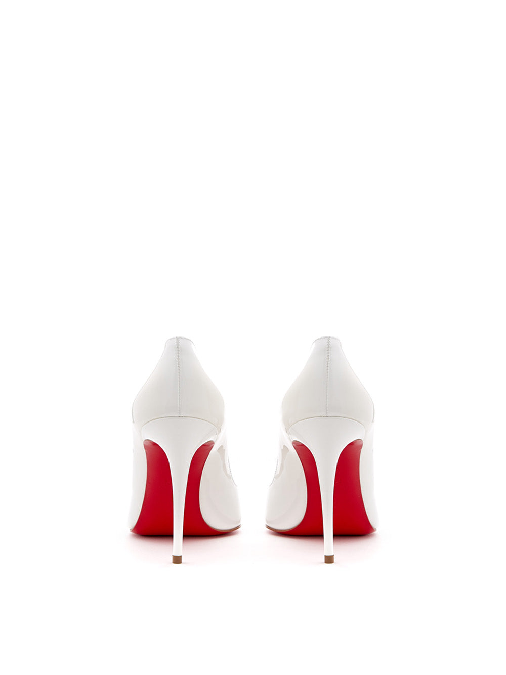 Christian Louboutin Chic White Patent Hot Chick 10 Pumps