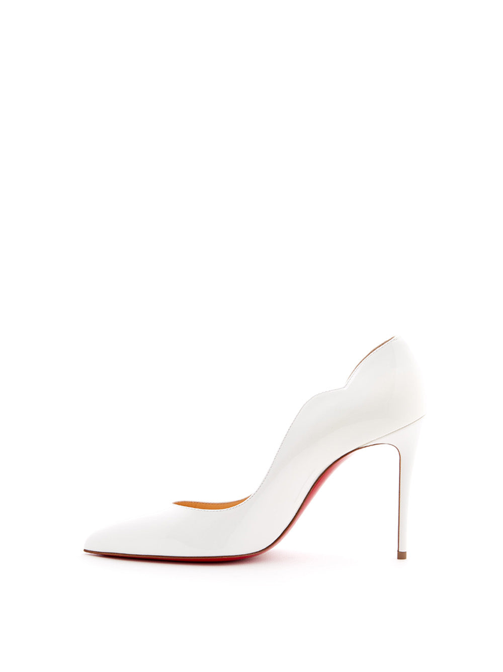 Christian Louboutin Chic White Patent Hot Chick 10 Pumps