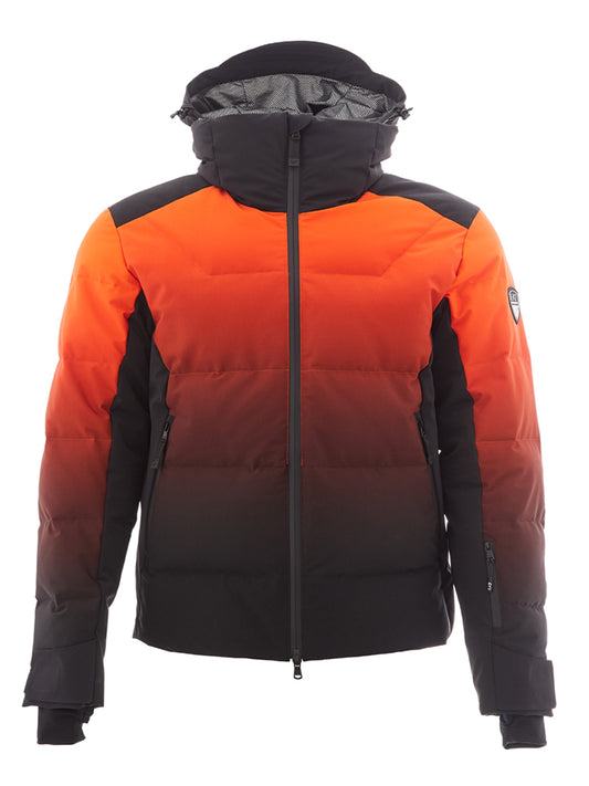 EA7 Emporio Armani Orange Winter Tech Jacket Quilted Waterproof