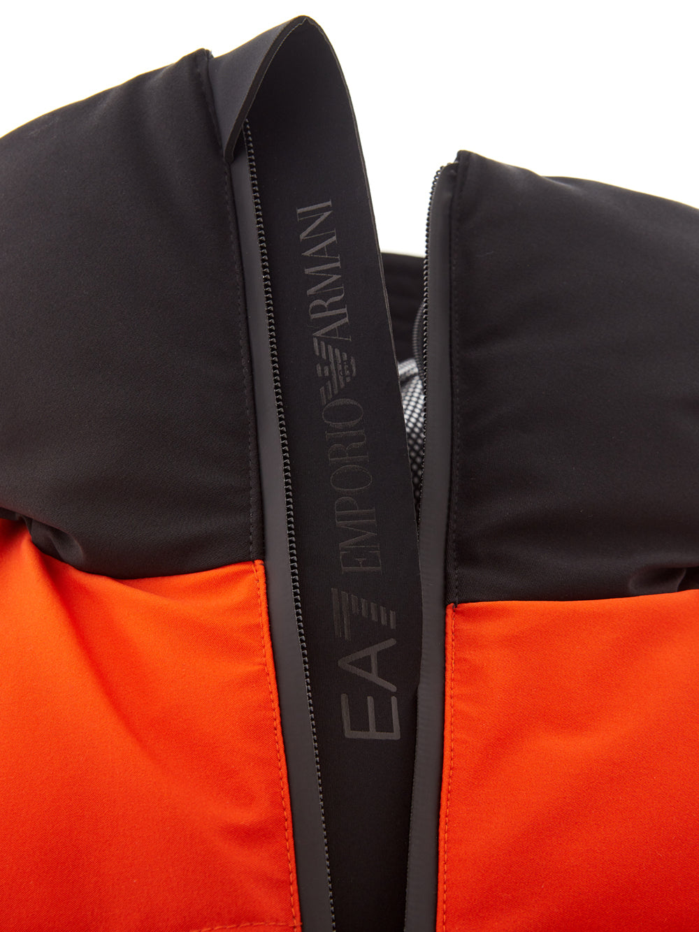 EA7 Emporio Armani Orange Winter Tech Jacket Quilted Waterproof