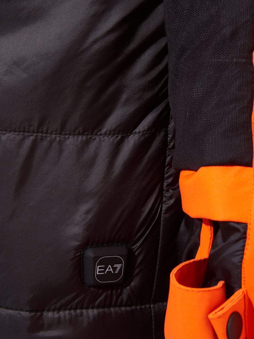 EA7 Emporio Armani Radiant Orange Technical Winter Jacket