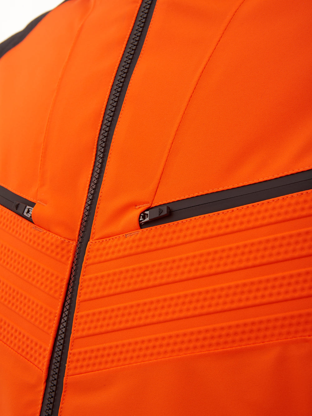 EA7 Emporio Armani Orange Quilted Windproof Winter Jacket