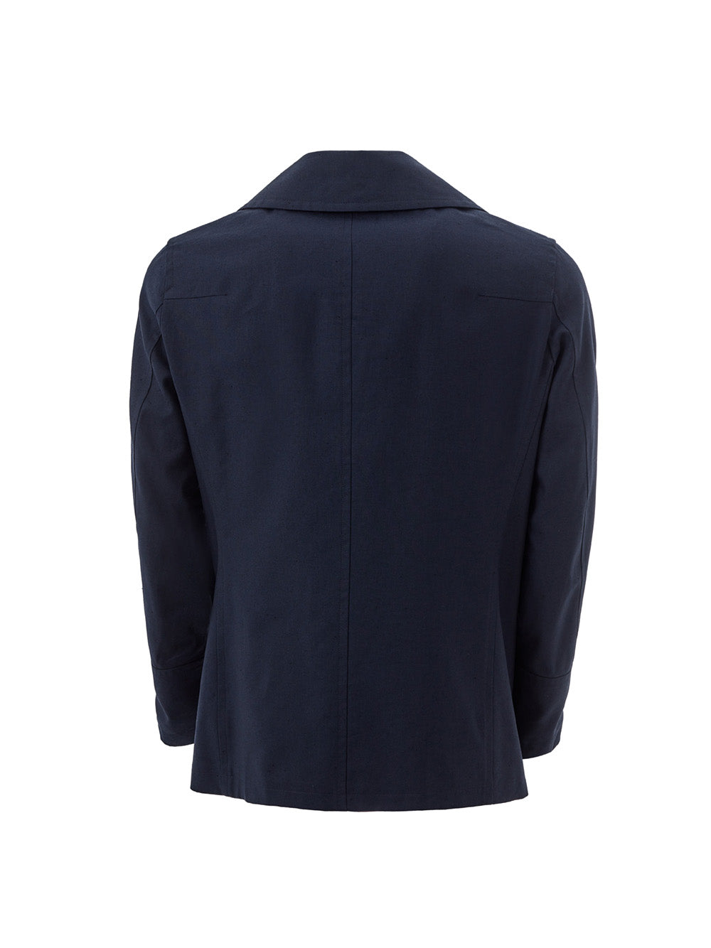 Sealup Elegant Double Breasted Blue Cotton Jacket