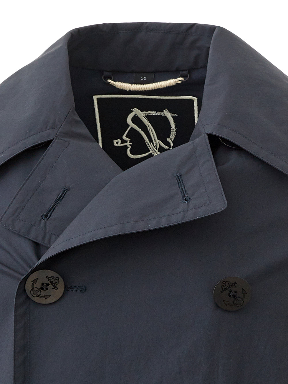 Sealup Elegant Marine-Inspired Double-Breasted Jacket