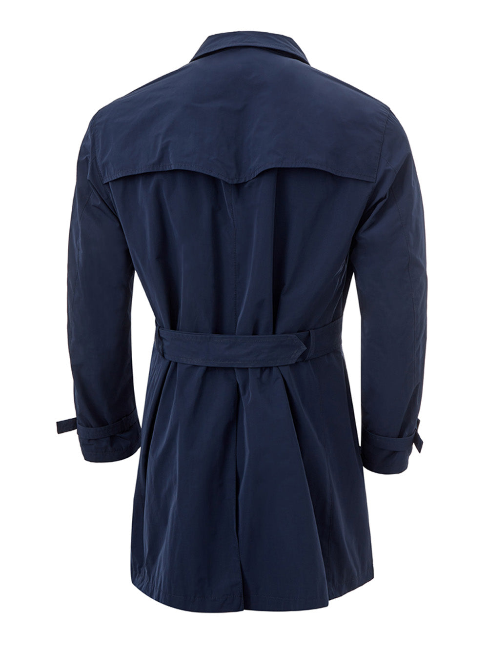 Sealup Elegant Blue Double Breasted Trench Coat