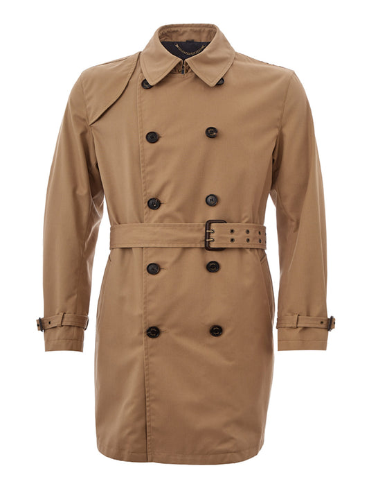 Sealup Classic Double Breasted Trench in Beige