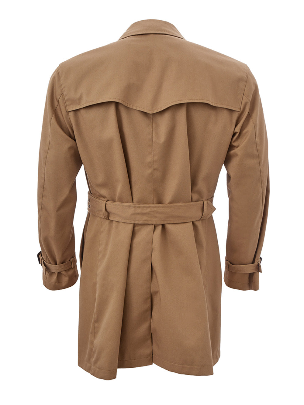 Sealup Classic Double Breasted Trench in Beige