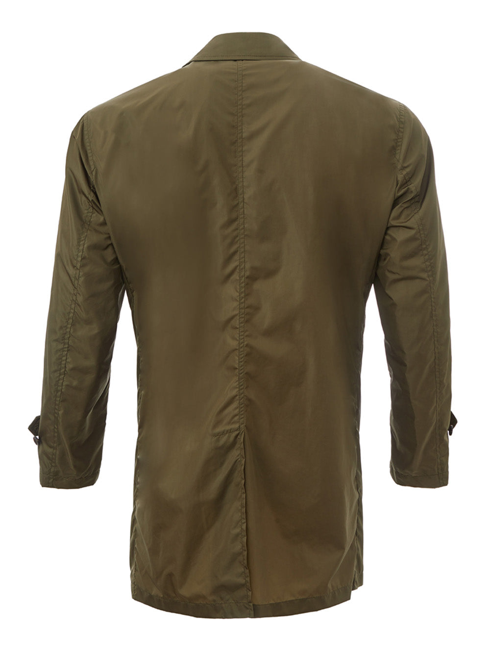 Sealup Elegant Green Technical Trench Jacket