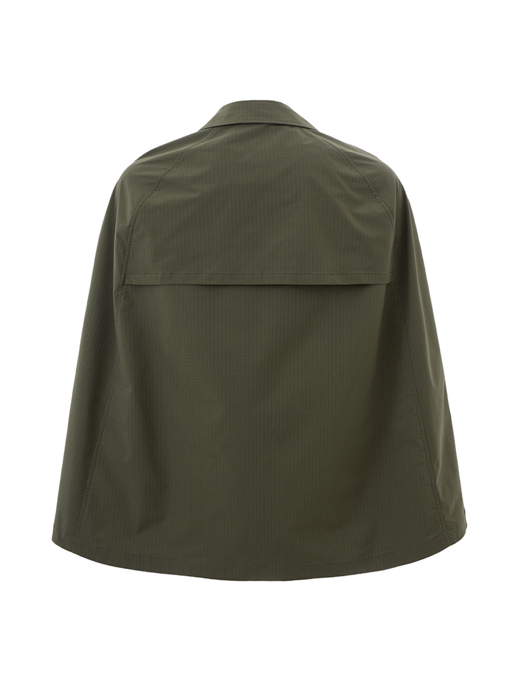 Sealup Elegant Green Technical Fabric Cape Jacket