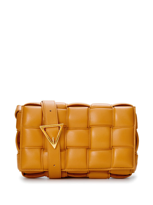 Bottega Veneta Elegant Caramel Padded Crossbody Bag