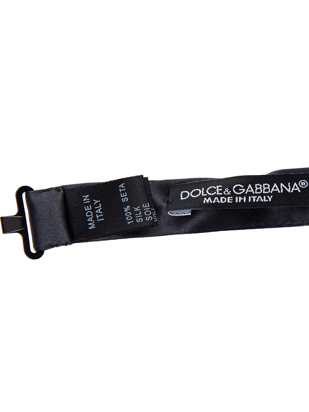 Dolce & Gabbana Elegant Silk Bow Tie in Dark Grey