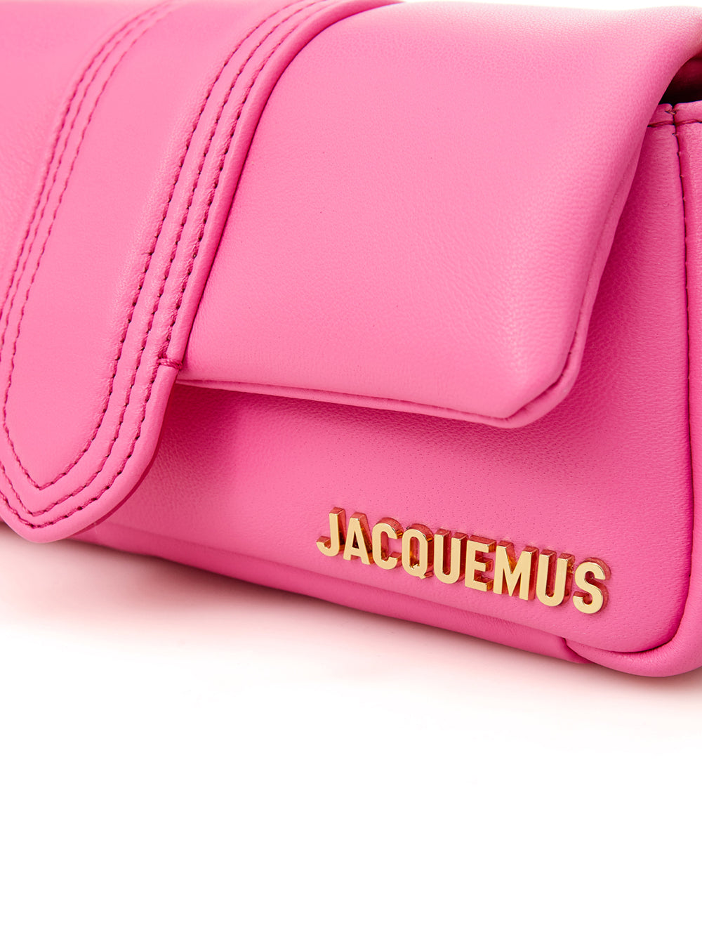 Jacquemus Fuchsia Leather Petite Puff Shoulder Bag