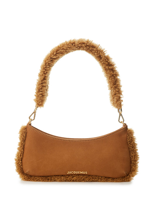 Jacquemus Chic Light Brown Leather Statement Shoulder Bag