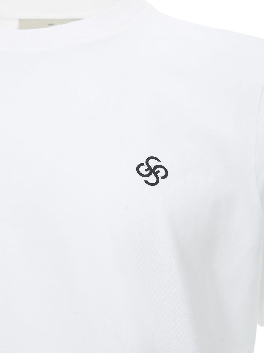 Gran Sasso Elegant White Logo Cotton Tee