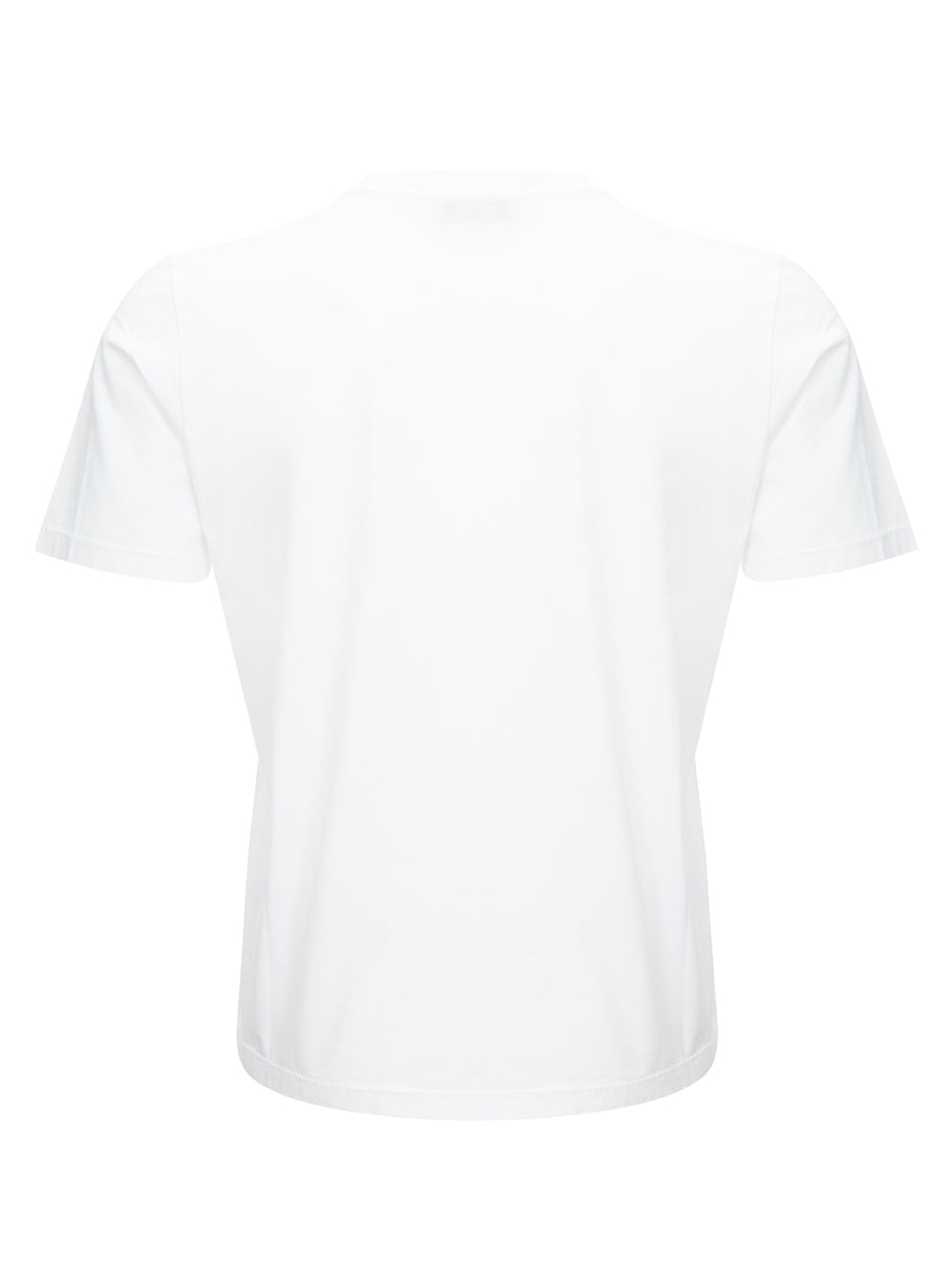 Gran Sasso Elegant White Logo Cotton Tee