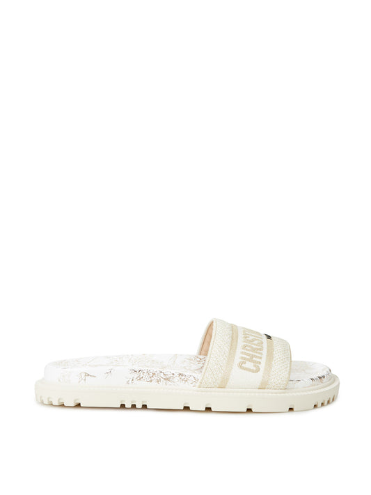 Dior Elegant Ivory Dway Slipper Elegance