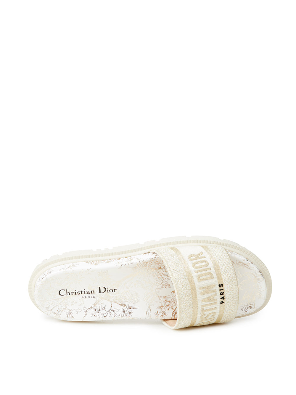 Dior Elegant Ivory Dway Slipper Elegance