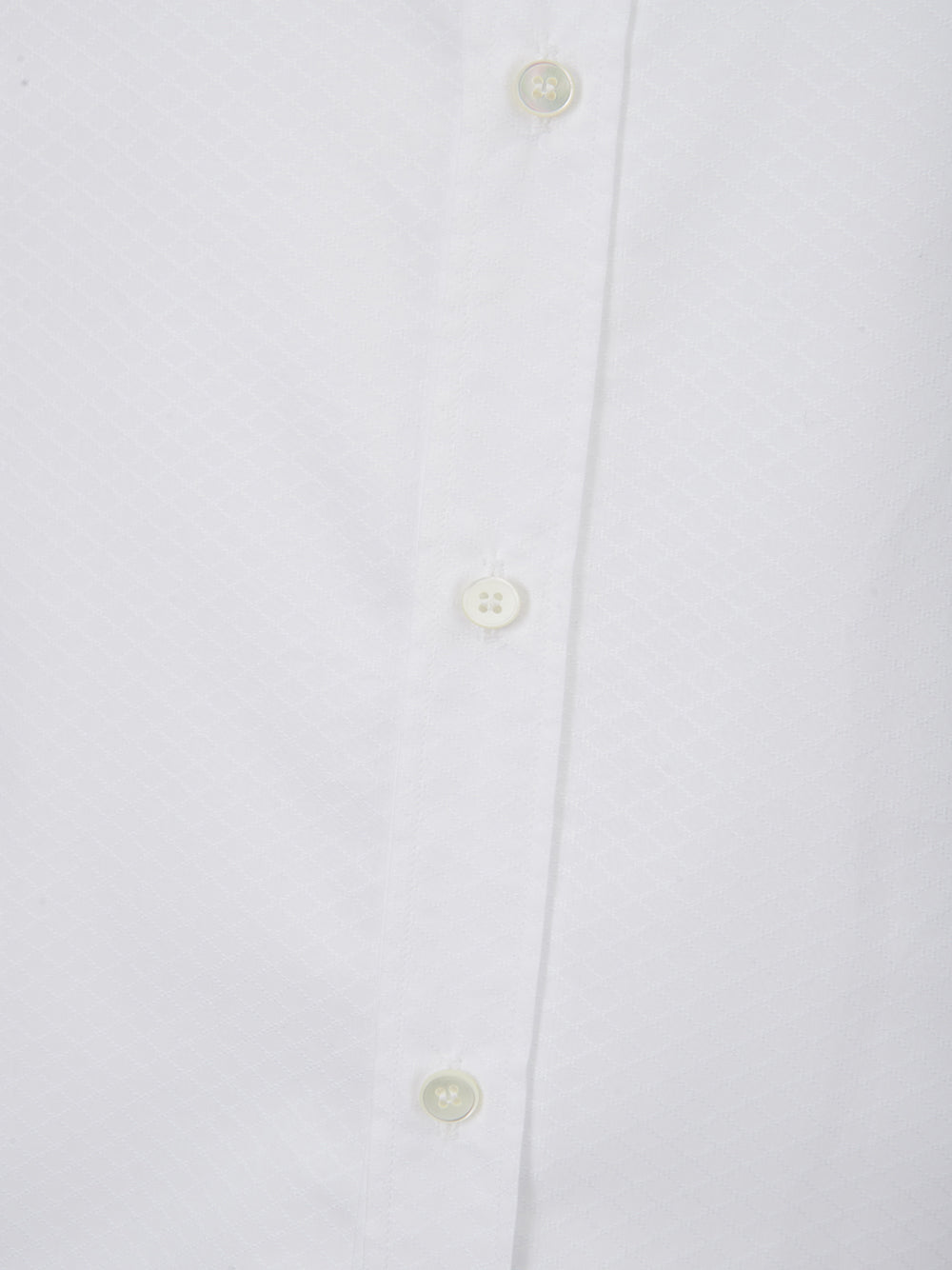 Dolce & Gabbana Elegant White Cotton Micro Honeycomb Shirt