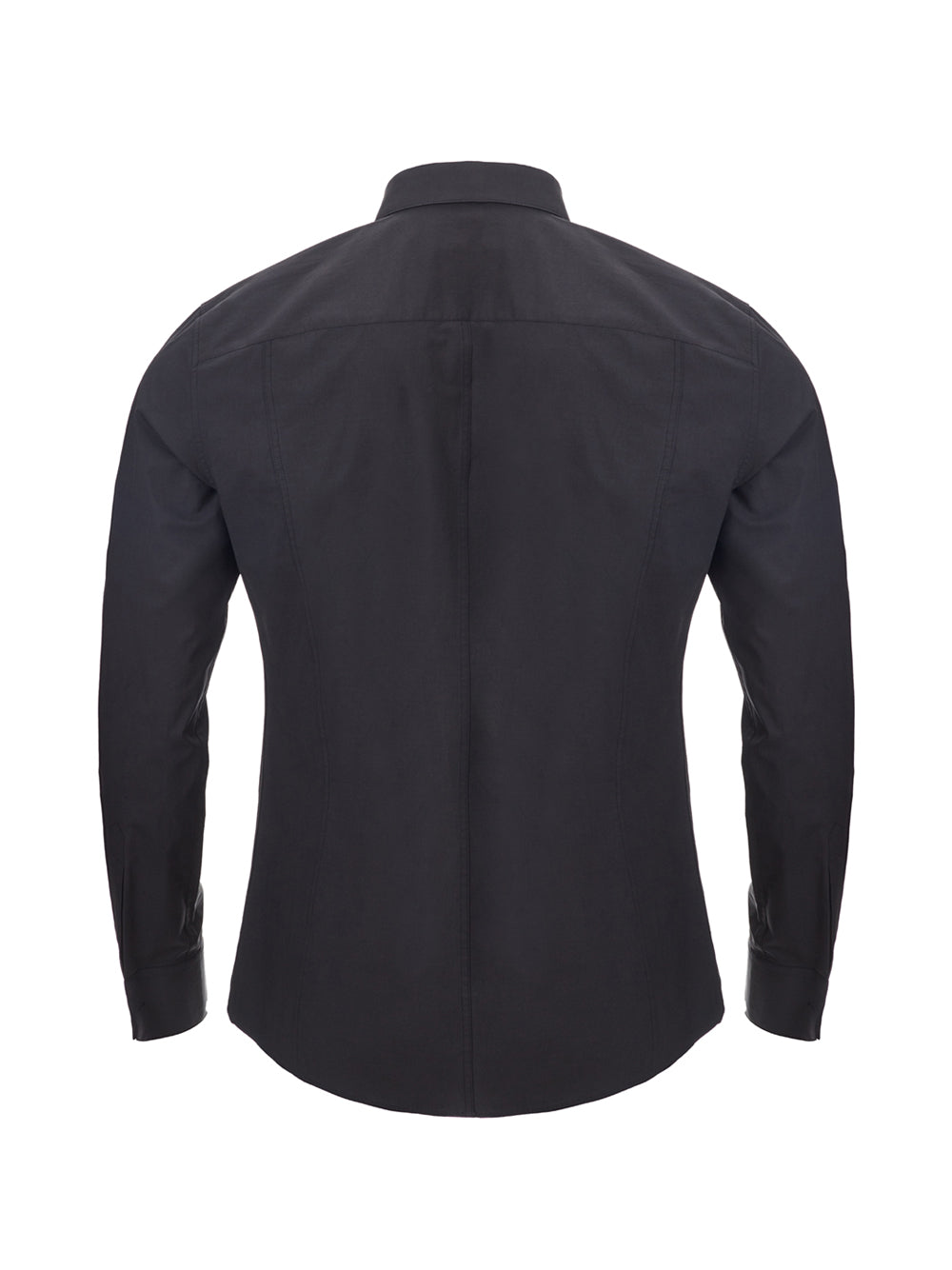 Dolce & Gabbana Sleek Black Cotton Stretch Slim Fit Shirt