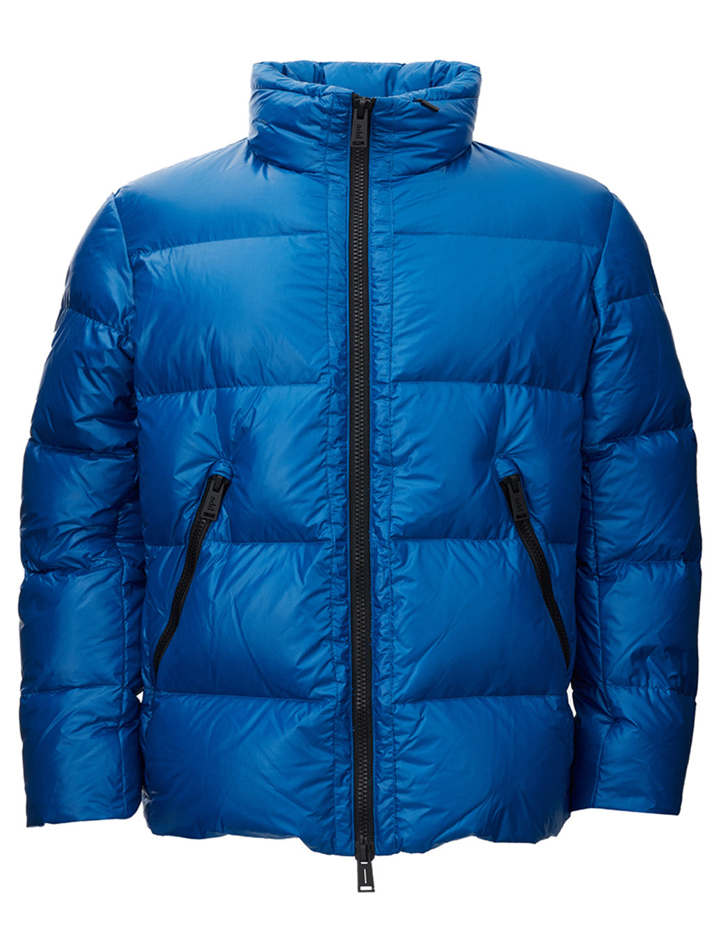 Add Regal Blue Quilted Puffy Jacket for Men