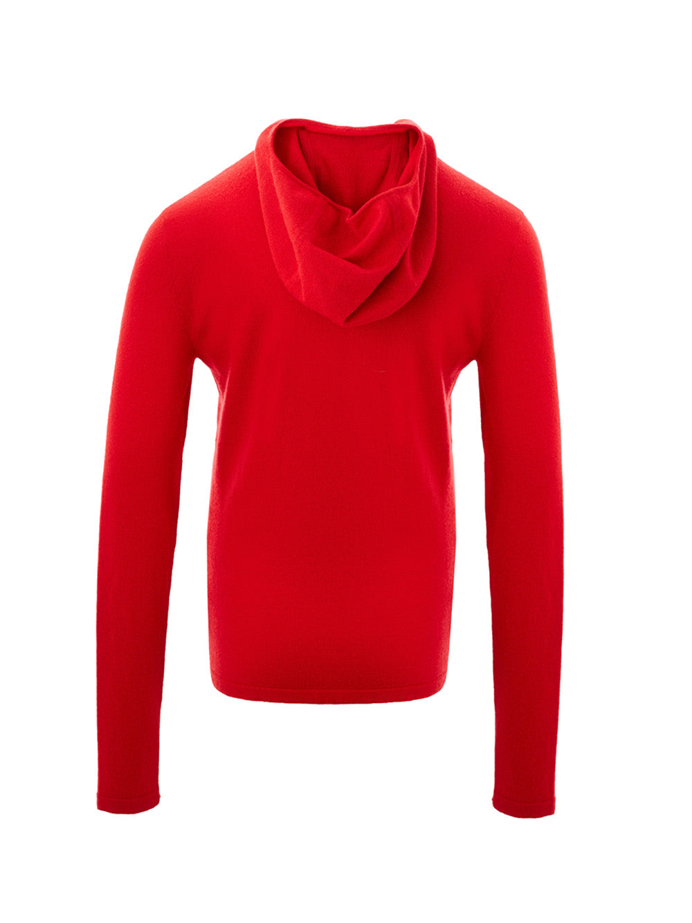 Bottega Veneta Elegant Red Cashmere Hooded Jumper