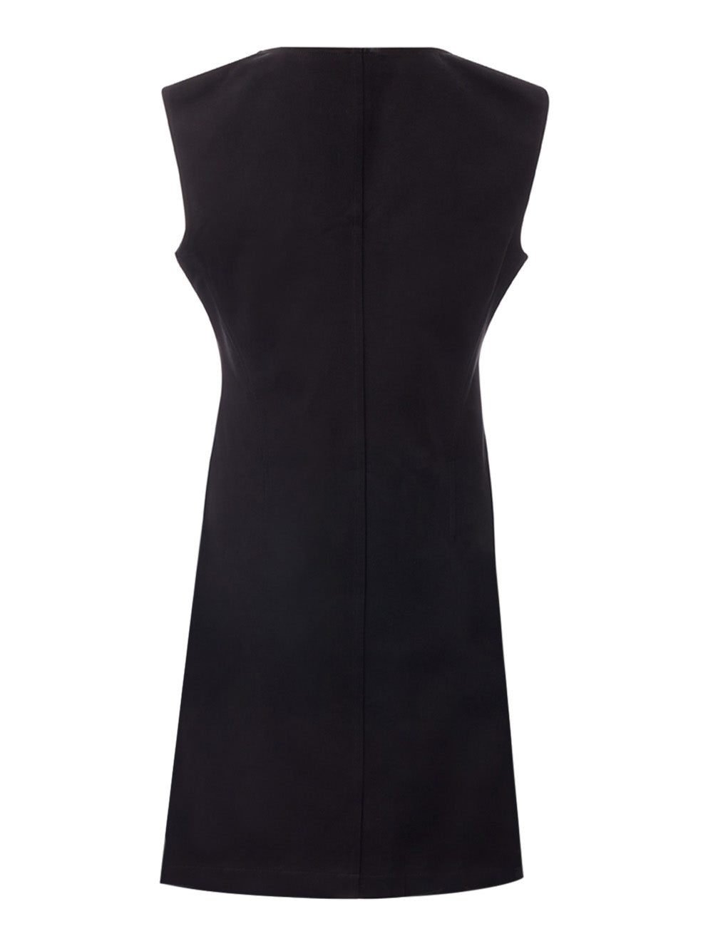 Bottega Veneta Sleeveless V-Neck Brushed Cotton Dress