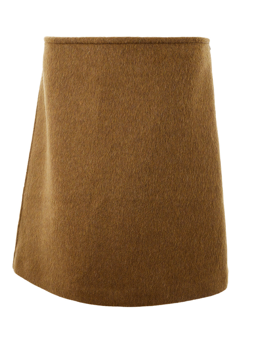 Bottega Veneta Elegant Coconut Brown Pencil Skirt