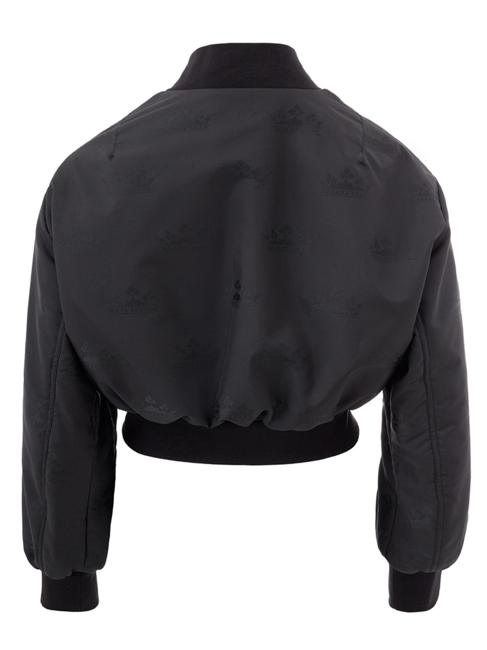 Dolce & Gabbana Chic Cropped Quilted Bomber Jacket