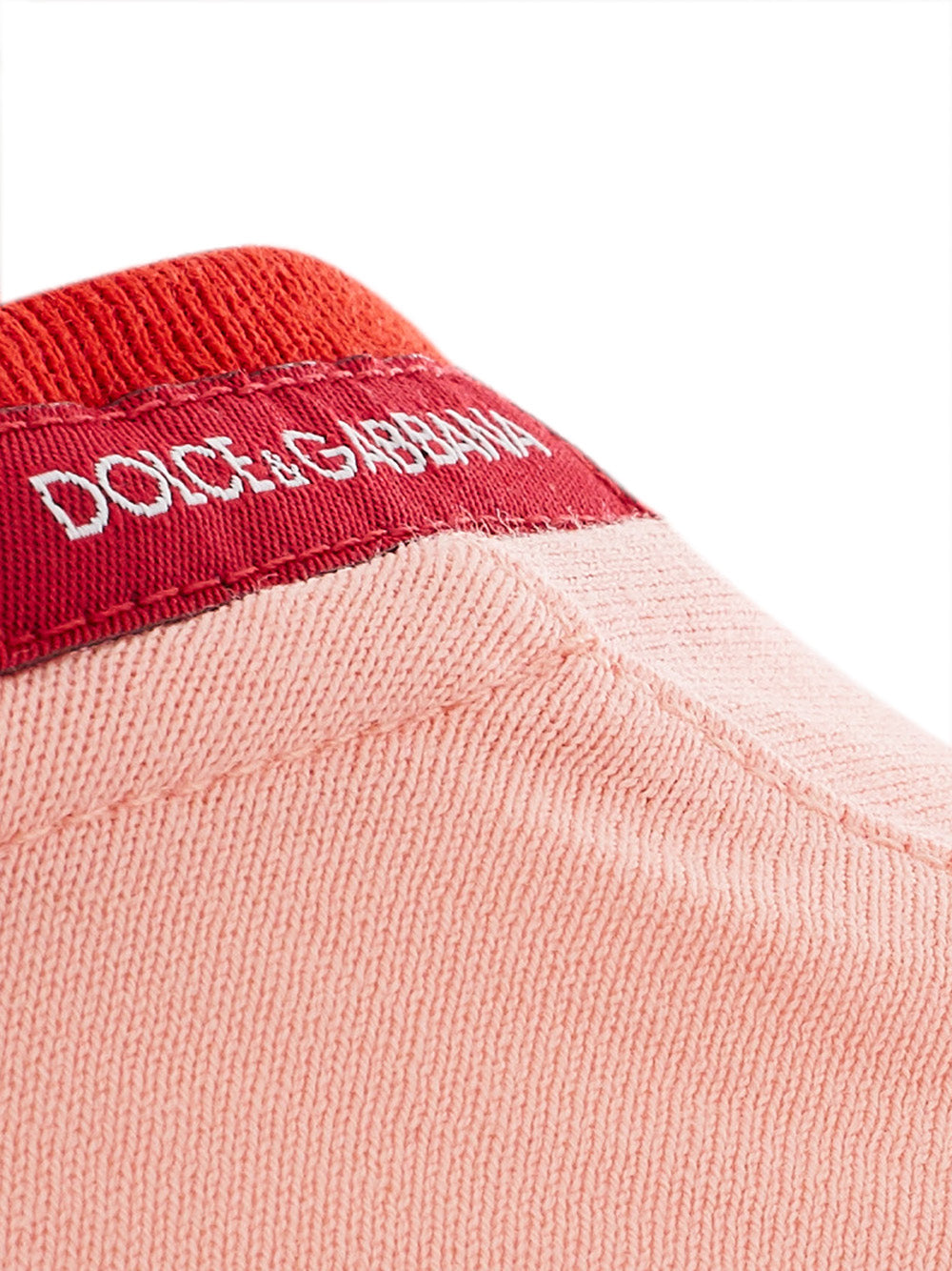 Dolce & Gabbana Elegant Pink Cotton Logo Tee