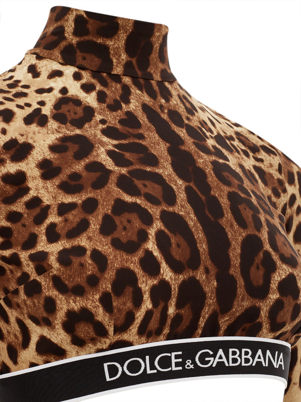 Dolce & Gabbana Elegant Leopard Print Silk Top