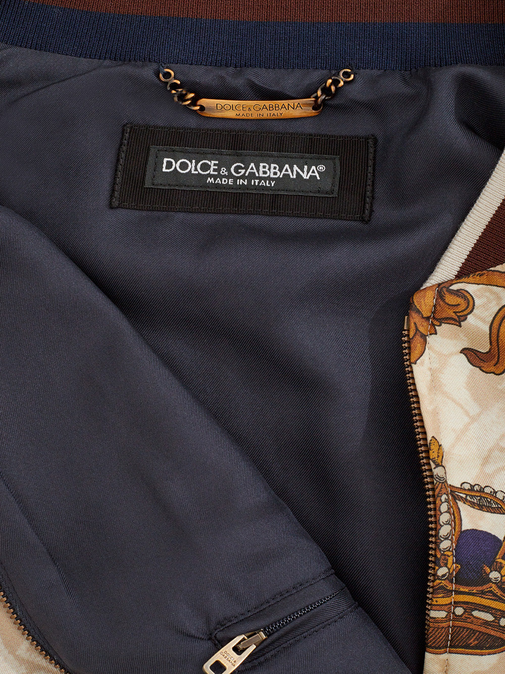 Dolce & Gabbana Reversible Cashmere Blend Bomber Jacket