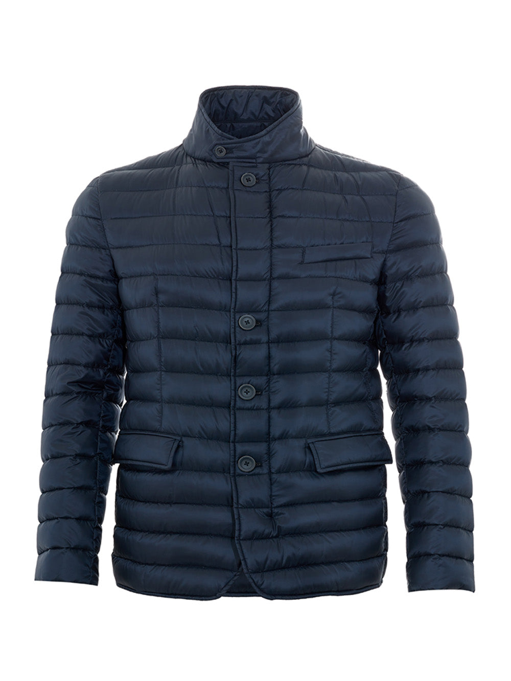 Herno Elegant Ultralight Quilted Jacket in Serene Blue