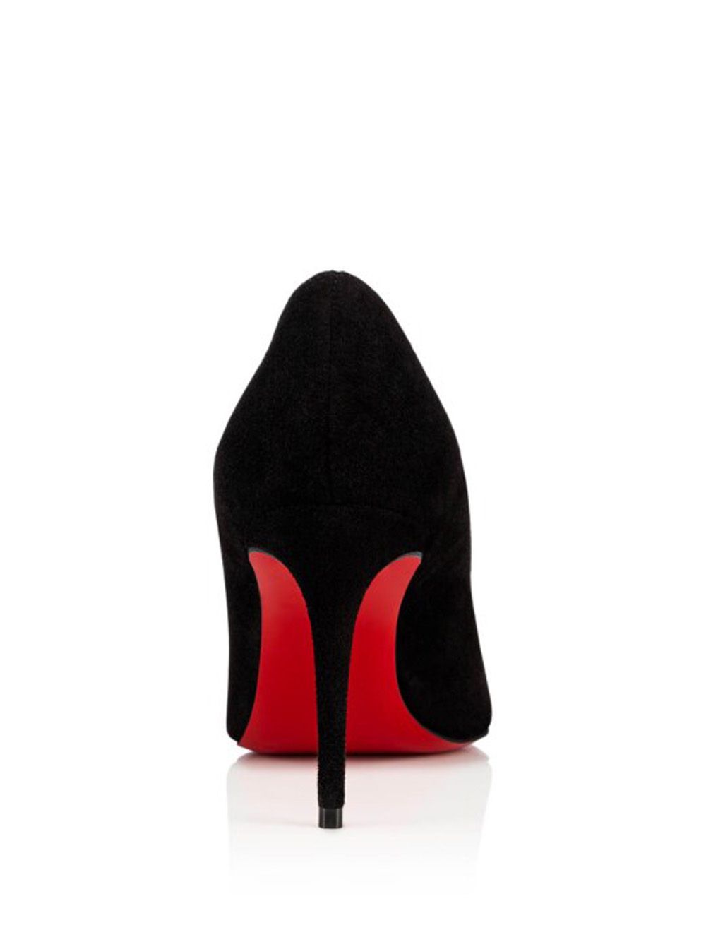 Christian Louboutin Elegant Black Suede Pumps with Signature Red Sole