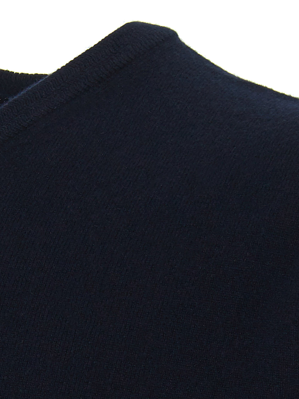 Colombo Navy Blue V-Neck Cashmere Sweater