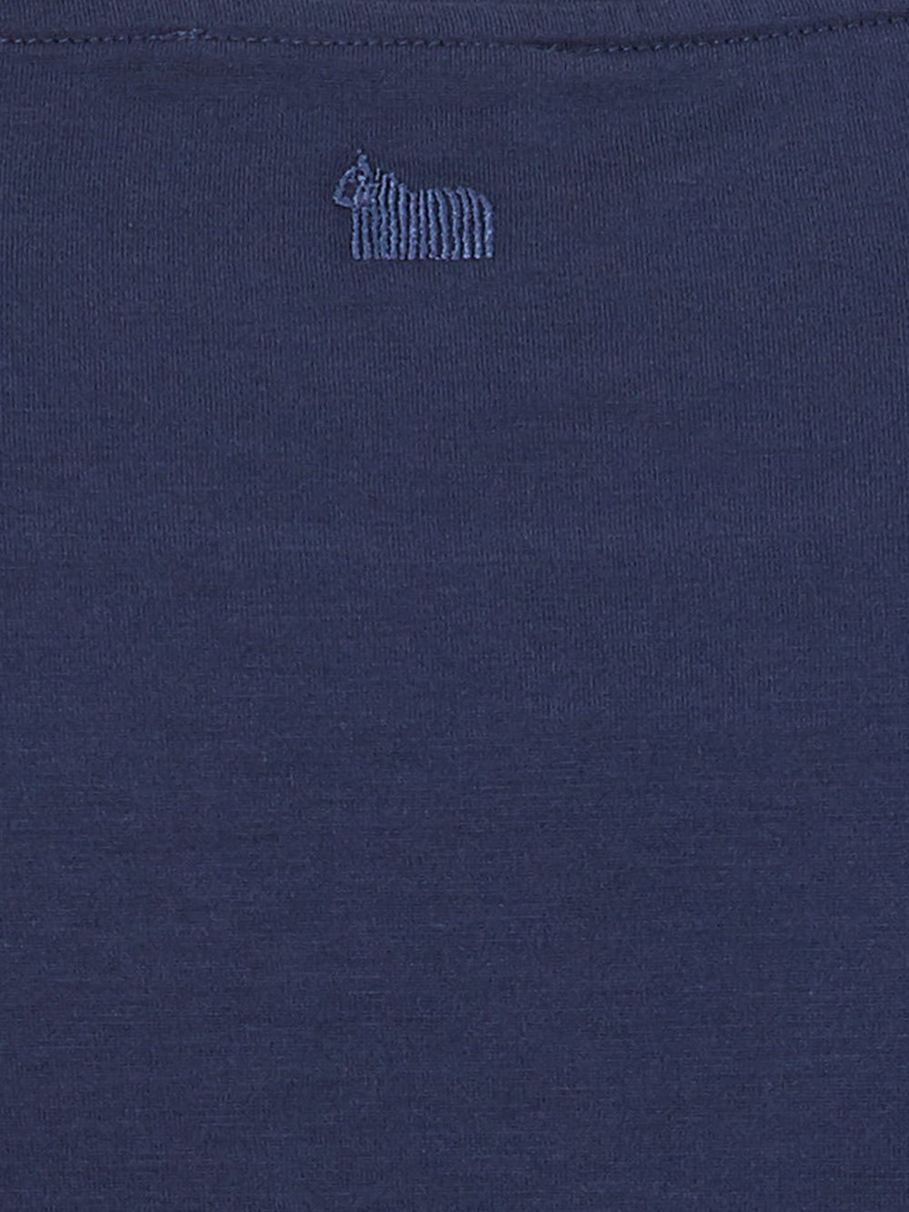 Colombo Elegant Blue Ink Cotton-Silk Blend Tee