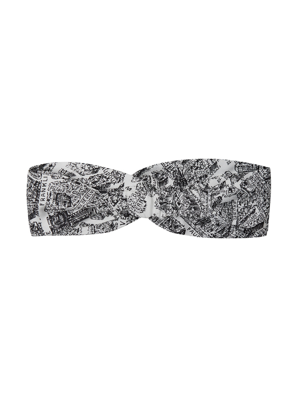 Dior Chic Silk Printed Monochrome Headband