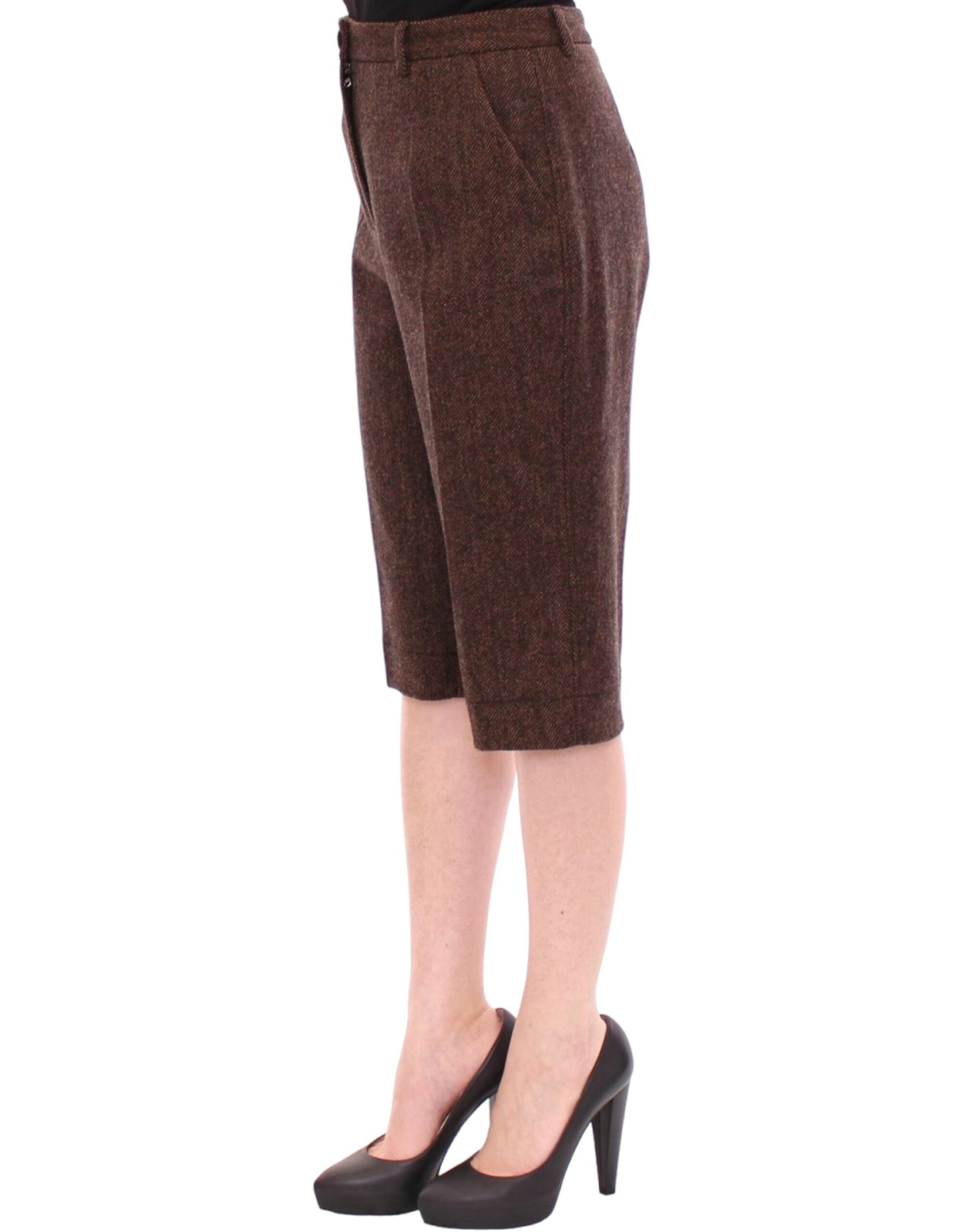 Dolce & Gabbana Brown wool shorts pants