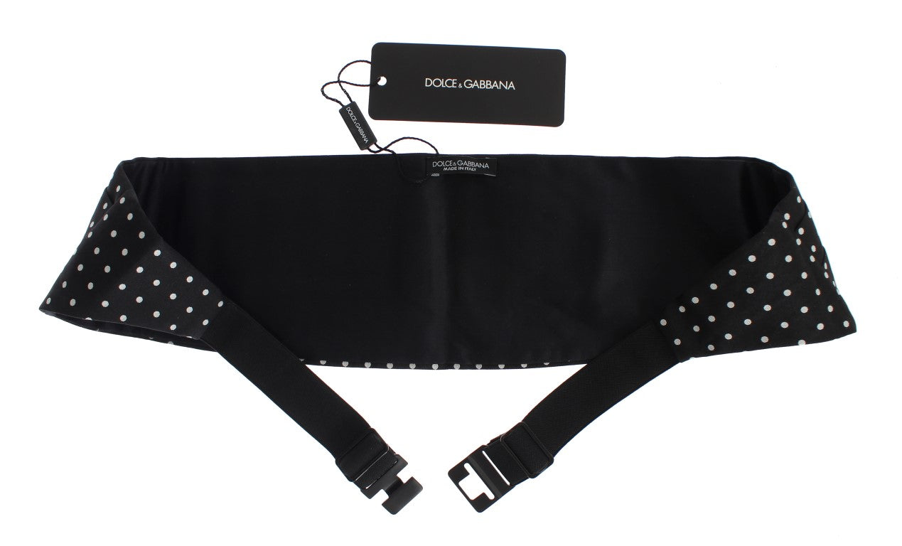 Dolce & Gabbana Elegant Silk Polka Dot Cummerbund