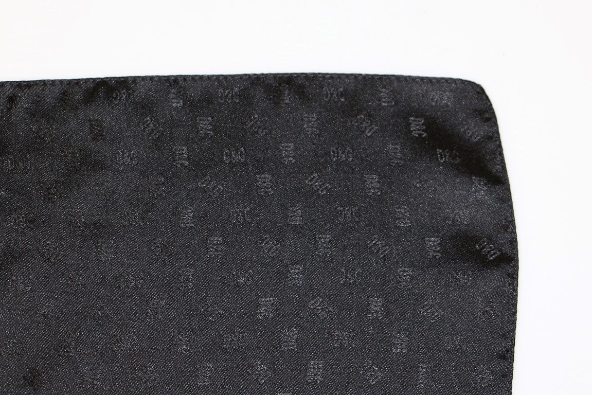 Dolce & Gabbana Elegant Black Silk Handkerchief