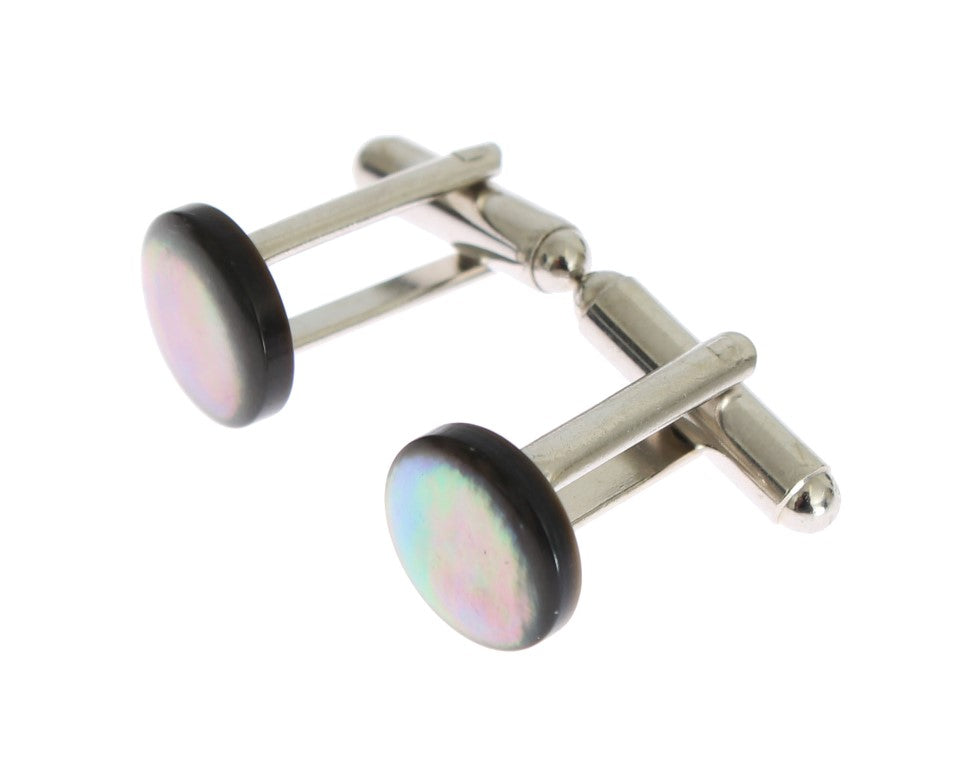 Dolce & Gabbana Elegant Silver Brass Cufflinks for Men