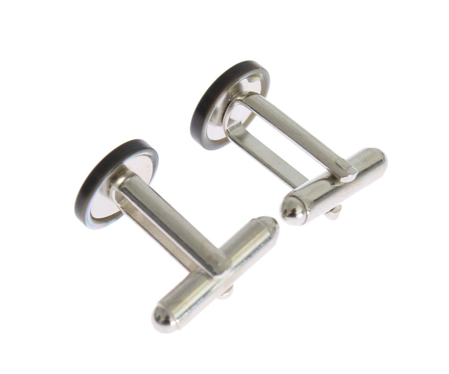 Dolce & Gabbana Elegant Silver Brass Cufflinks for Men