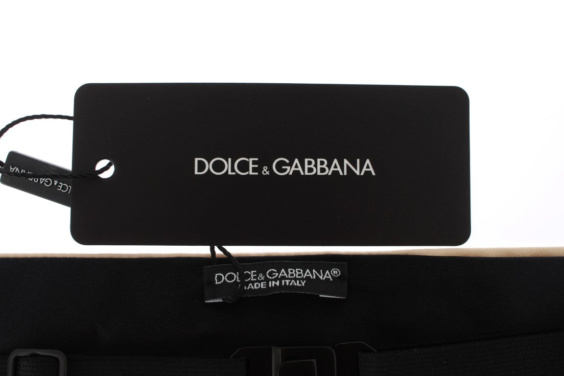 Dolce & Gabbana Elegant Off-White Silk Cummerbund