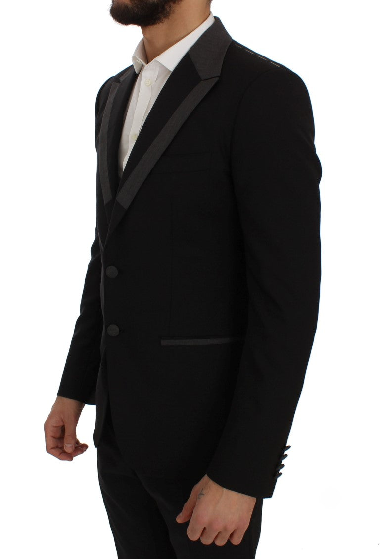 Dolce & Gabbana Elegant Slim Fit Black Wool Blazer