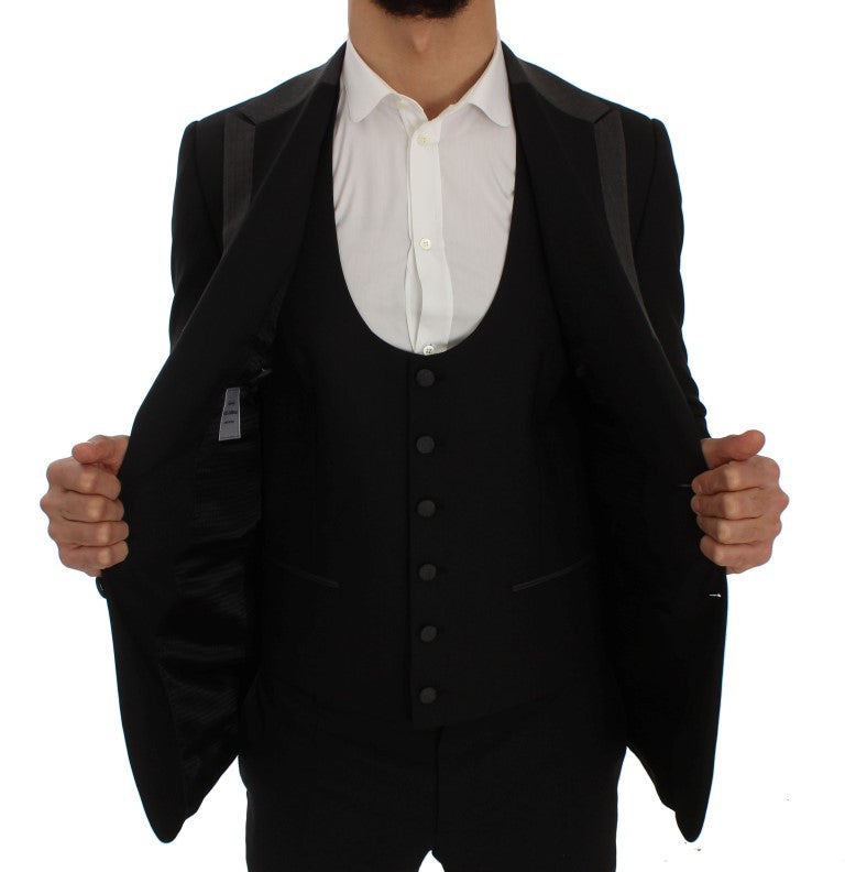 Dolce & Gabbana Elegant Slim Fit Black Wool Blazer