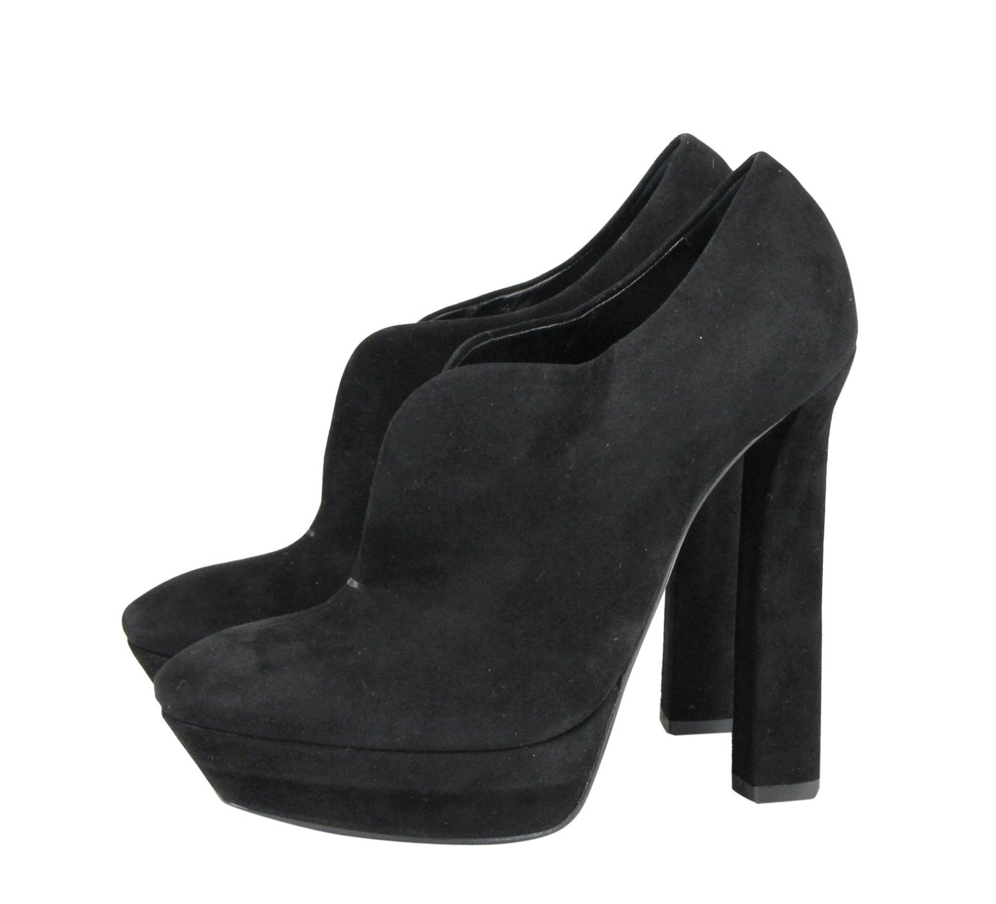 Bottega Veneta Black Suede Platform Boot Black