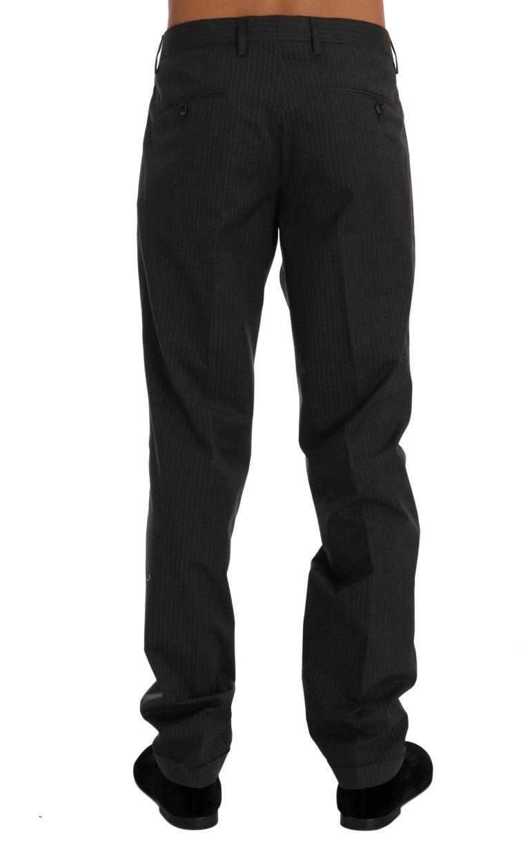 Dolce & Gabbana Elegant Striped Straight Fit Trousers