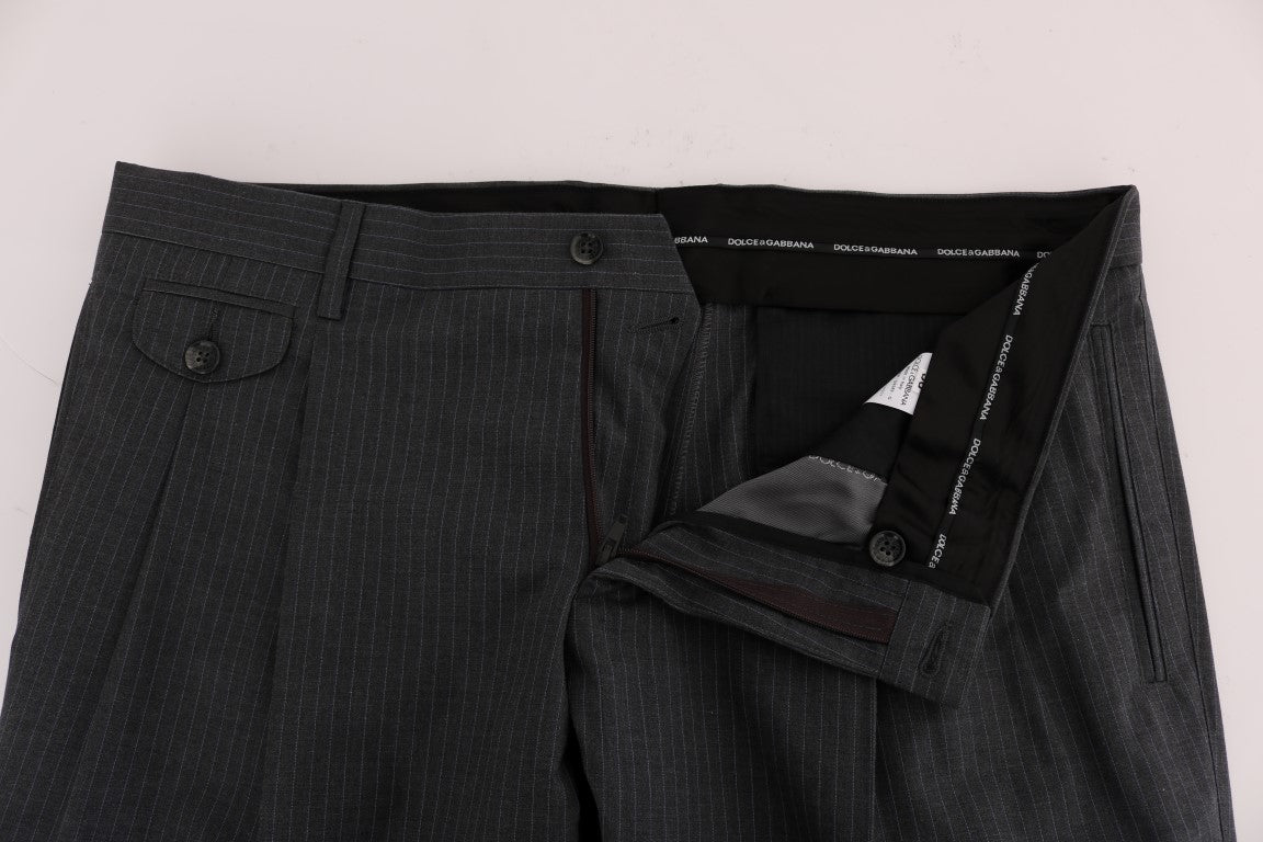 Dolce & Gabbana Elegant Striped Straight Fit Trousers